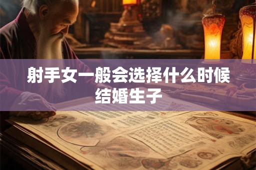 射手女一般会选择什么时候结婚生子