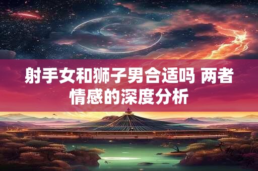 射手女和狮子男合适吗 两者情感的深度分析