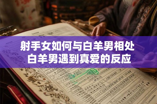 射手女如何与白羊男相处 白羊男遇到真爱的反应