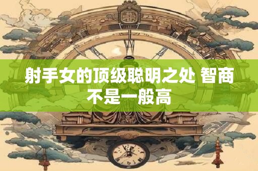 射手女的顶级聪明之处 智商不是一般高