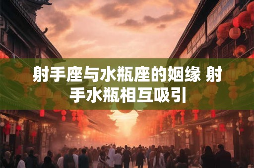 射手座与水瓶座配吗 配对指数分析
