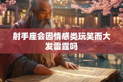 射手座会因情感类玩笑而大发雷霆吗