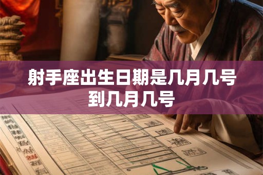 射手座出生日期是几月几号到几月几号