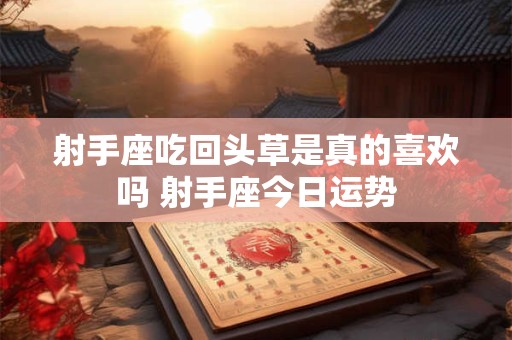 射手座吃回头草是真的喜欢吗 射手座今日运势