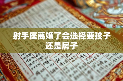 射手座离婚了会选择要孩子还是房子