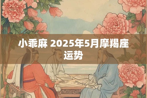 小乖麻 2025年5月水瓶座运势