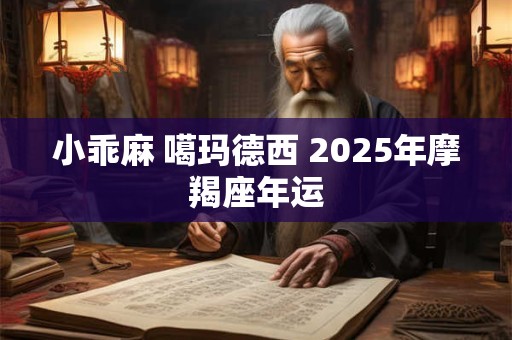 小乖麻 噶玛德西 2025年摩羯座年运