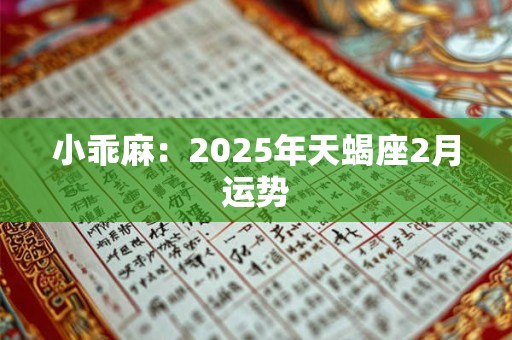 小乖麻：2025年天蝎座2月运势