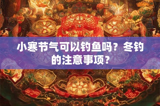 小寒节气可以钓鱼吗？冬钓的注意事项？
