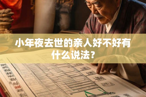 小年夜去世的亲人好不好有什么说法？