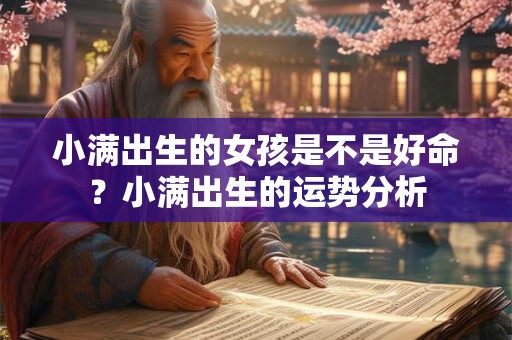 小满出生的女孩是不是好命？小满出生的运势分析