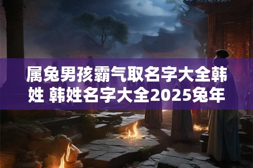 属兔男孩霸气取名字大全韩姓 韩姓名字大全2025兔年