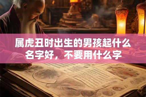 属虎丑时出生的男孩起什么名字好，不要用什么字