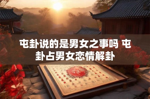 屯卦说的是男女之事吗 屯卦占男女恋情解卦