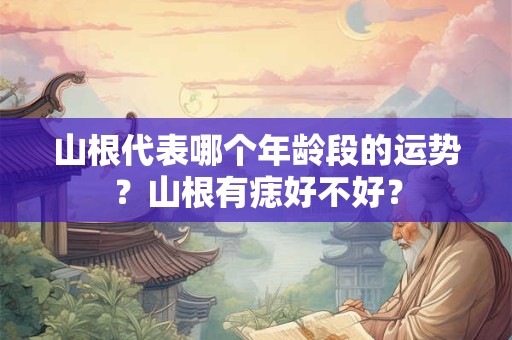 山根代表哪个年龄段的运势？山根有痣好不好？