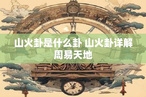 山火卦是什么卦 山火卦详解周易天地