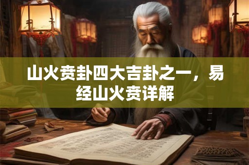 山火贲卦四大吉卦之一，易经山火贲详解