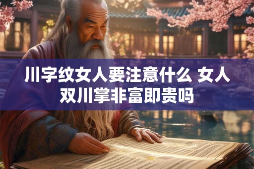 川字纹女人要注意什么 女人双川掌非富即贵吗
