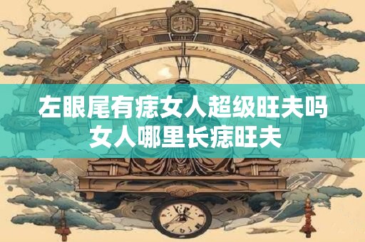 左眼尾有痣女人超级旺夫吗 女人哪里长痣旺夫
