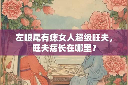 左眼尾有痣女人超级旺夫，旺夫痣长在哪里？
