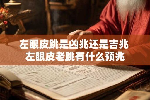 左眼皮跳是代表什么预兆 女人左下眼皮跳十二时辰预兆