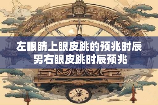 左眼睛皮跳好不好，是吉兆还是凶兆？