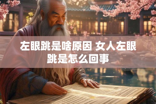 左眼跳桃花开右眼跳菊花开出自 女人右眼跳是什么预兆