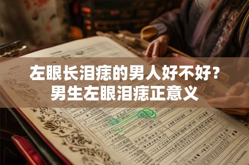 左眼长泪痣的男人好不好？男生左眼泪痣正意义