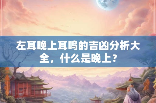 左耳晚上耳鸣的吉凶分析大全，什么是晚上？