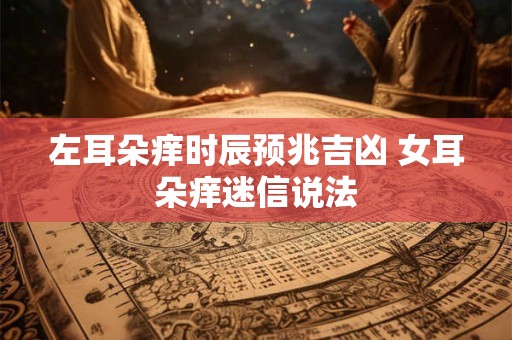 左耳朵痒时辰预兆吉凶 女耳朵痒迷信说法