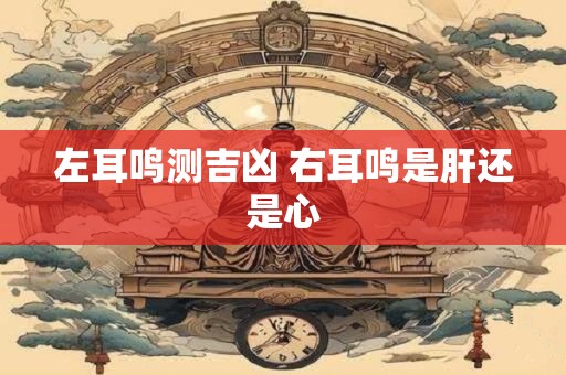 详细阅读:左耳鸣测吉凶 右耳鸣是肝还是心 左耳鸣测吉凶 右耳鸣是肝还是心