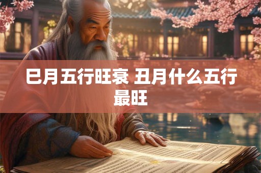 巳月五行旺衰 丑月什么五行最旺