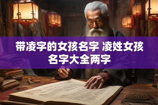 带凌字的女孩名字 凌姓女孩名字大全两字