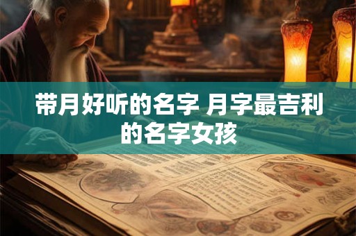 带月好听的名字 月字最吉利的名字女孩