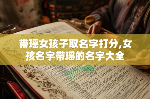 带瑶女孩子取名字打分,女孩名字带瑶的名字大全