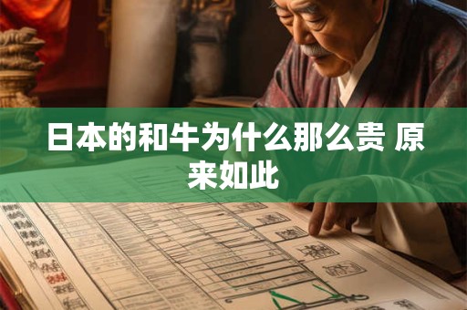 日本的和牛为什么那么贵 原来如此