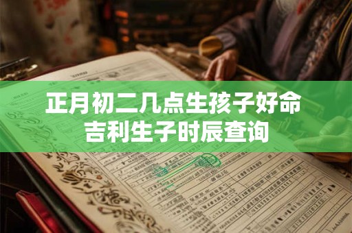 正月初二几点生孩子好命 吉利生子时辰查询