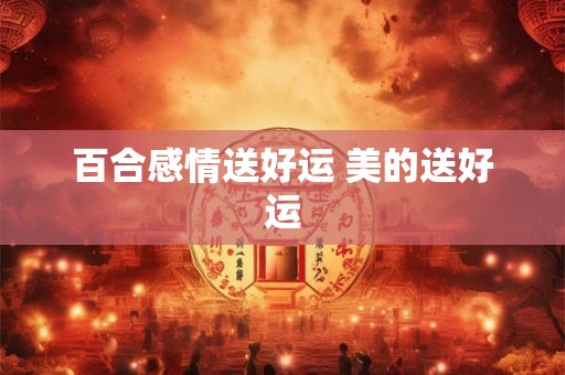 百合感情送好运 美的送好运