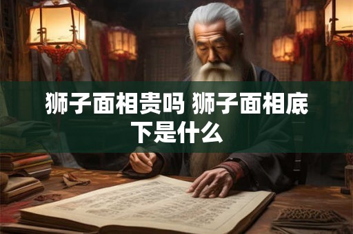 狮子面相贵吗 狮子面相底下是什么
