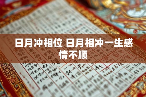 日月冲相位 日月相冲一生感情不顺