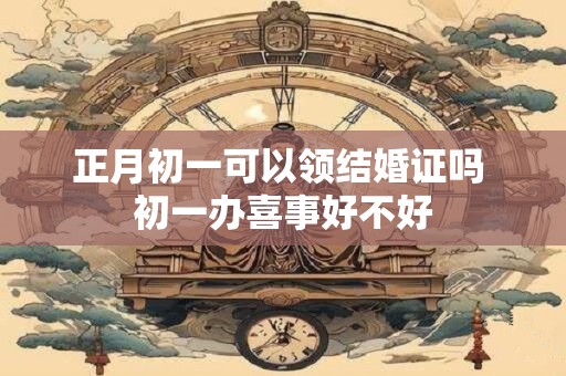 正月初一可以领结婚证吗 初一办喜事好不好