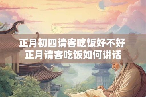 正月初四请客吃饭好不好 正月请客吃饭如何讲话