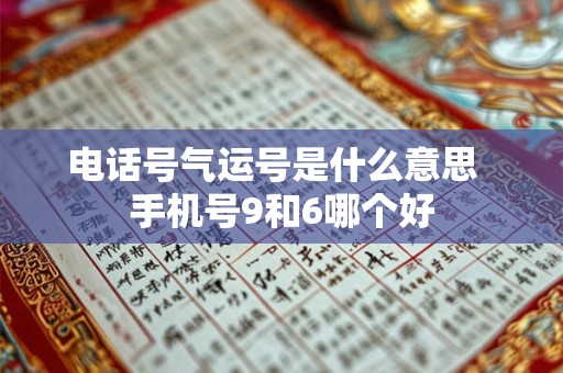电话号气运号是什么意思  手机号9和6哪个好