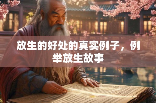 放生的好处的真实例子，例举放生故事