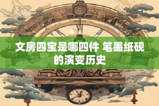 文房四宝是哪四件 笔墨纸砚的演变历史