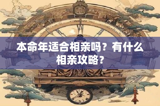 本命年适合相亲吗？有什么相亲攻略？