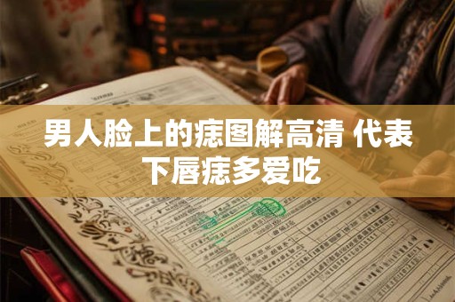 男人脸上的痣图解高清 代表 下唇痣多爱吃