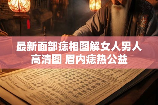 最新面部痣相图解女人男人高清图 眉内痣热公益