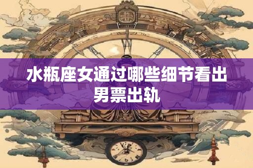 水瓶座女通过哪些细节看出男票出轨
