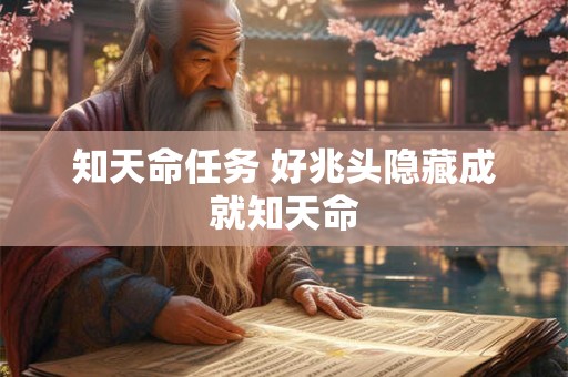 知天命任务 好兆头隐藏成就知天命